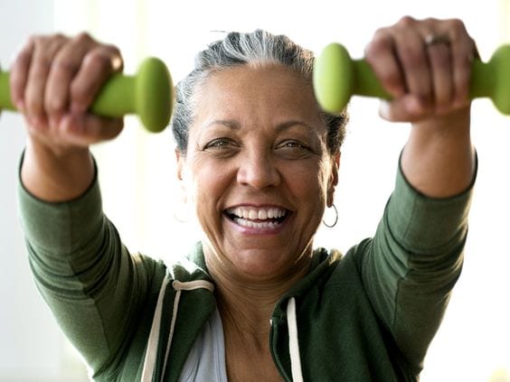 Dumbbell Exercises for Seniors: Stay in shape - Dumbbell Shub